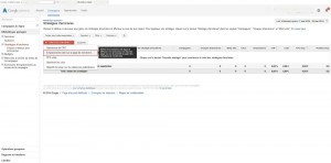 Emplacement cible page recherche Adwords