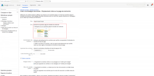 filtre haut page google adwords