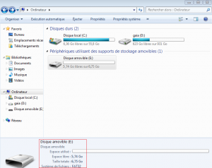 disque FAT 32