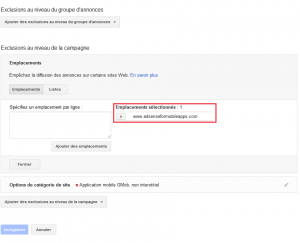 exclusion app mob AdWords